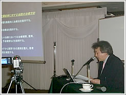 2011.08.21　岡山国際交流センターにて米沢院長が講演を行いました。 